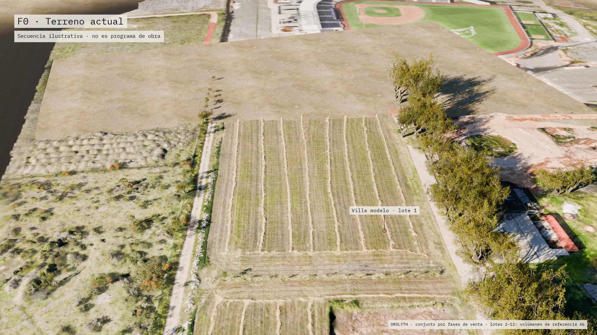 Modelo 3D del terreno actual